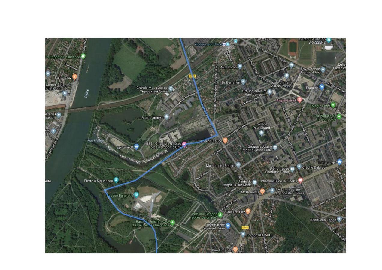 Chambres D'Hotes Du Port Aux Cerises Vigneux-sur-Seine Exteriör bild